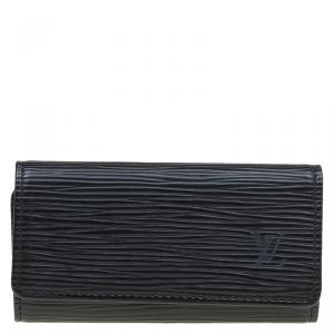 Pre Owned Louis Vuitton Black Epi Leather 4 Keys Holder