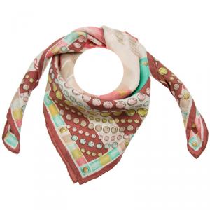 Pre Owned وشاح لوي فيتون كاريه إيسكال حرير فوشيا مربع