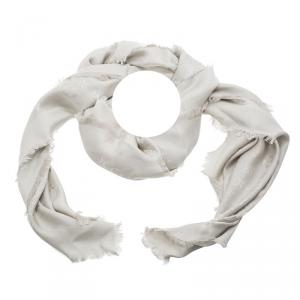Pre Owned Louis Vuitton Beige Monogram Shine Shawl