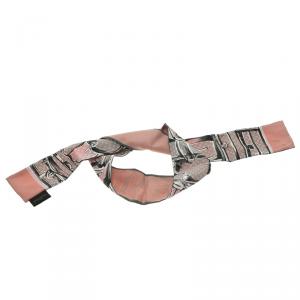 Pre Owned Louis Vuitton Pink Monogram Printed Silk Trunks Bandeau