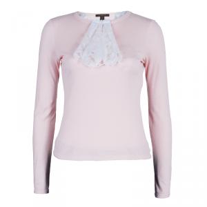 Louis Vuitton Cotton Lace Long Sleeve Top S