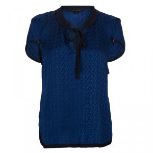 Louis Vuitton Blue Monogram Printed Top M
