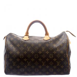 Pre Owned Louis Vuitton Monogram Canvas Speedy 35