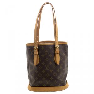 Pre Owned Louis Vuitton Monogram Canvas Petit Bucket Bag