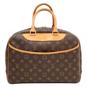 Pre Owned Louis Vuitton Monogram Canvas Deauville Top Handle Bag