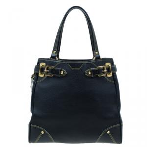 Pre Owned Louis Vuitton Black Suhali Leather Le Majestueux Tote