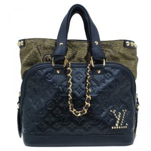 مملوكة مسبقًا Louis Vuitton Black Monogram Leather Double Jeu Neo Alma Bag