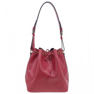 Louis Vuitton Rouge Castilian Epi Leather Petit Noe Bag