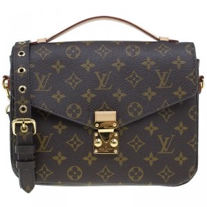 Pre Owned Louis Vuitton Monogram Canvas Pochette Metis Bag