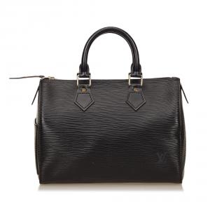 مملوكة مسبقًا Louis Vuitton Black Epi Leather Speedy 25