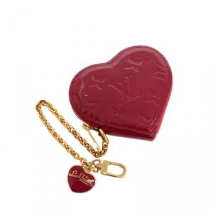 Louis Vuitton Red Pomme D´amour Vernis Heart Coin Purse