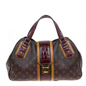 Louis Vuitton Monogram Limited Edition Bordeaux Mirage Griet Exotic Bag