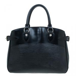 Pre Owned Louis Vuitton Black Epi Leather Passy PM Bag