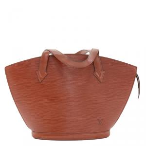 مملوكة مسبقًا حقيبة يد لوي فيتون سان جاكو كينيان فاون جلد إيبي PM