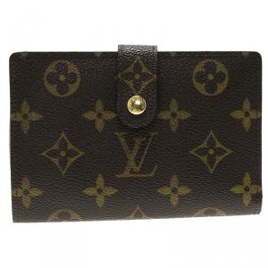 مملوكة مسبقًا محفظة لوي فيتون ف رينش كانفاس بني مونوغرامي