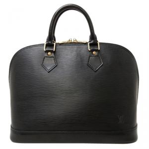 مملوكة مسبقًا Louis Vuitton Black Epi Leather Alma PM