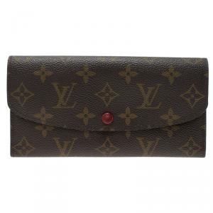 Pre Owned محفظة كونتينيتال لوي فيتون أيميلي كانفاس فوشيا مونوغرامي