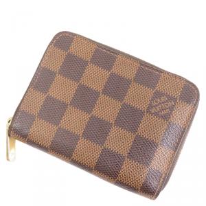 Pre Owned Louis Vuitton Damier Ebene Zippy Coin Purse