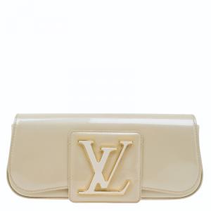 مملوكة مسبقًا Louis Vuitton Blanc Corail Vernis Sobe Clutch