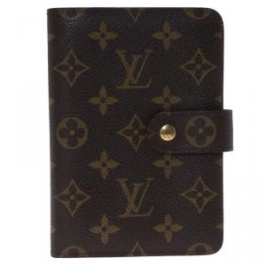 مملوكة مسبقًا Louis Vuitton Monogram Canvas Porte Papier Compact Wallet 