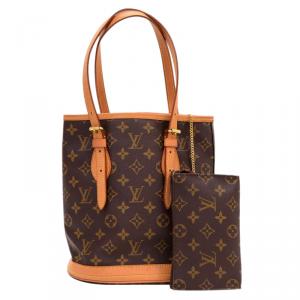 Pre Owned Louis Vuitton Monogram Canvas Bucket PM Bag