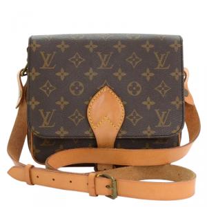 Pre Owned Louis Vuitton Monogram Canvas Cartouchiere MM Bag