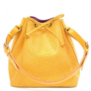 Pre Owned حقيبة لوي فيتون بيتي نيو جلد أيبي صفراء تاسيل