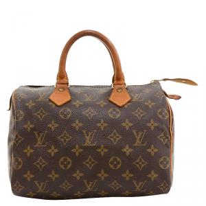 Pre Owned Louis Vuitton Monogram Canvas Speedy 25