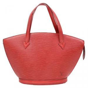 مملوكة مسبقًا حقيبة لوي فيتون سان جاكس جلد أي بي حمراء PM