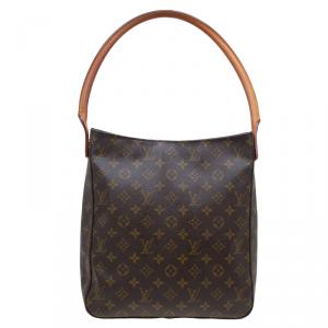 Pre Owned حقيبة لوي فيتون لوبينغ كانفاس مونوغرامي GM