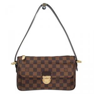 Pre Owned Louis Vuitton Damier Ebene Canvas Ravello GM Shoulder Bag