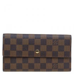 Pre Owned محفظة لوي فيتون ساره كانفاس دامييه أيبين