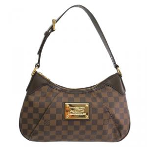 مملوكة مسبقًا حقيبة لوي فيتون ثيميس كانفاس مقوى دامييه أيبين بنية PM