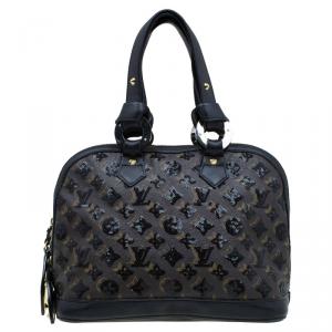 Pre Owned Louis Vuitton Black Monogram Canvas Eclipse Alma Bag