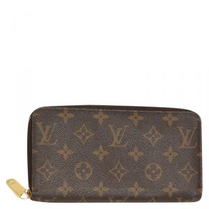 Louis Vuitton Brown Monogram Canvas Zippy Wallet