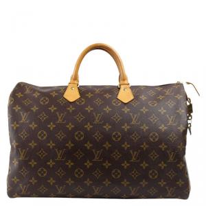 Pre Owned Louis Vuitton Monogram Canvas Speedy 40 Bag