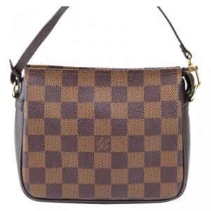 Pre Owned Louis Vuitton Damier Ebene Canvas Trousse Pochette Bag