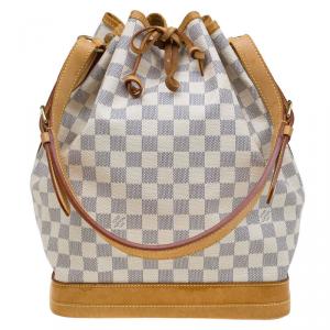 Pre Owned Louis Vuitton Damier Azur Canvas Noe Bag