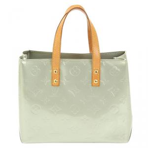 Pre Owned Louis Vuitton Silver Monogram Vernis Reade PM Bag