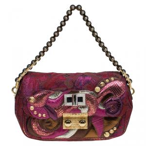 Pre Owned Louis Vuitton Multi Color Monogram Limited Edition Brocade Calliope Bag