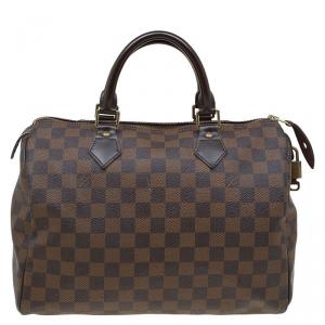 Pre Owned Louis Vuitton Damier Ebene Canvas Speedy 30