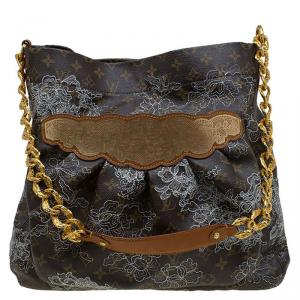 Pre Owned Louis Vuitton Monogram Canvas Limited Edition Dentelle Fersen GM Bag