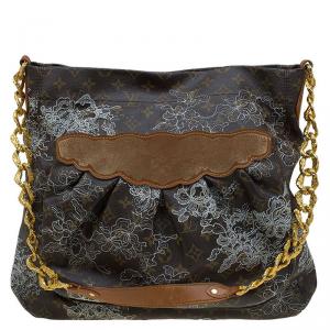 Pre Owned Louis Vuitton Monogram Canvas Limited Edition Dentelle Fersen GM Bag