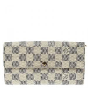 Louis Vuitton Damier Azur Canvas Sarah Wallet