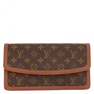Pre Owned Louis Vuitton Monogram Canvas Dame Clutch PM