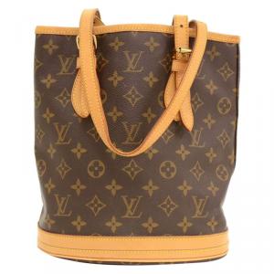 Pre Owned Louis Vuitton Monogram Canvas Petite Bucket Bag