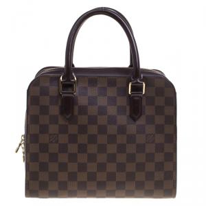 Pre Owned حقيبة لوي فيتون تريانا كانفاس دامييه أيبين