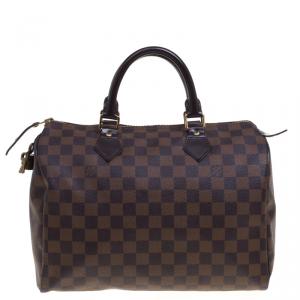 Pre Owned Louis Vuitton Damier Ebene Canvas Speedy 30