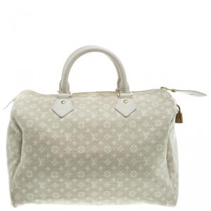 Pre Owned Louis Vuitton Monogram Mini Lin Speedy 30