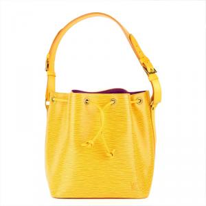 Pre Owned Louis Vuitton Tassel Yellow Epi Leather Petit Noe Bag